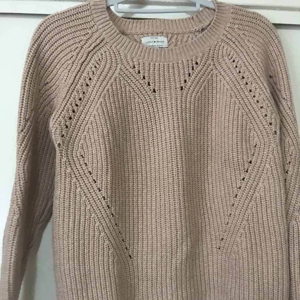 Pale pink Lucky Brand Sweater